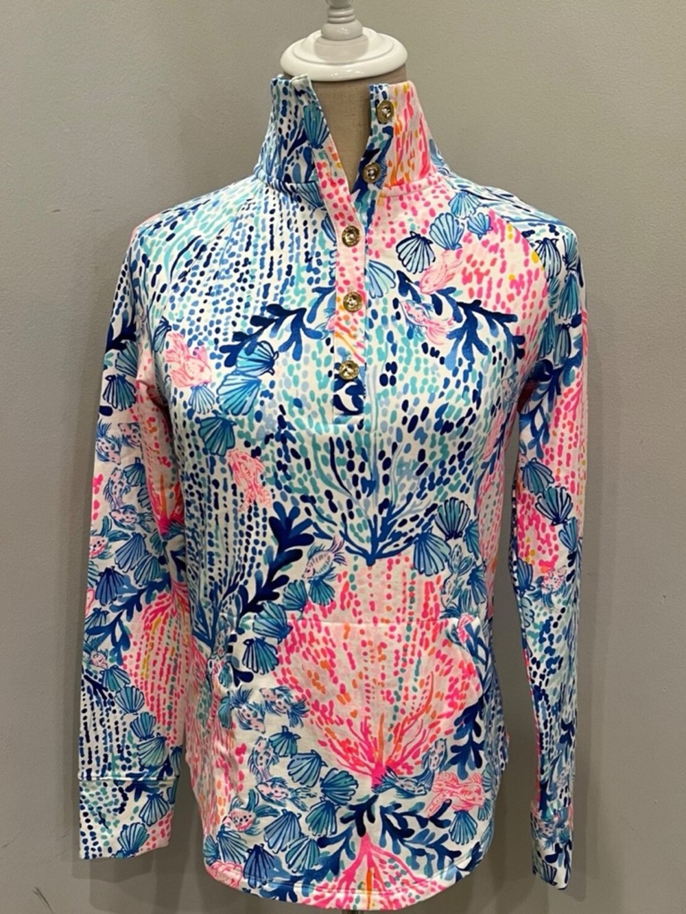 Lilly Pulitzer UPF 50+ Skipper Popover - Size Medium - NWT